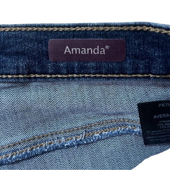 Gloria Vanderbilt Amanda  Classic
Jeans Tapered Leg Hartford Super
Stretch. - Picture 4 of 7